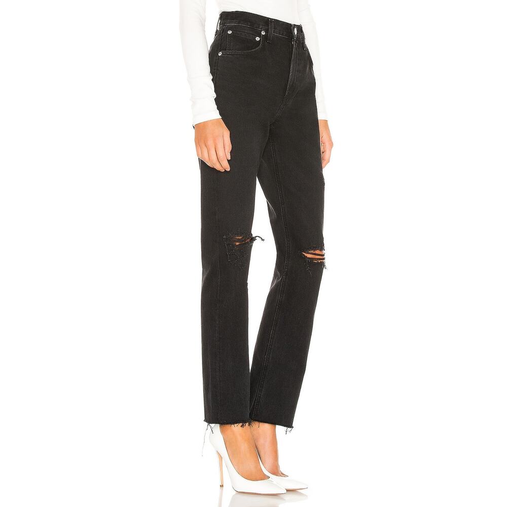 NWT AGOLDE Cherie High Rise Straight Size 29 Distortion - Picture 2 of 8